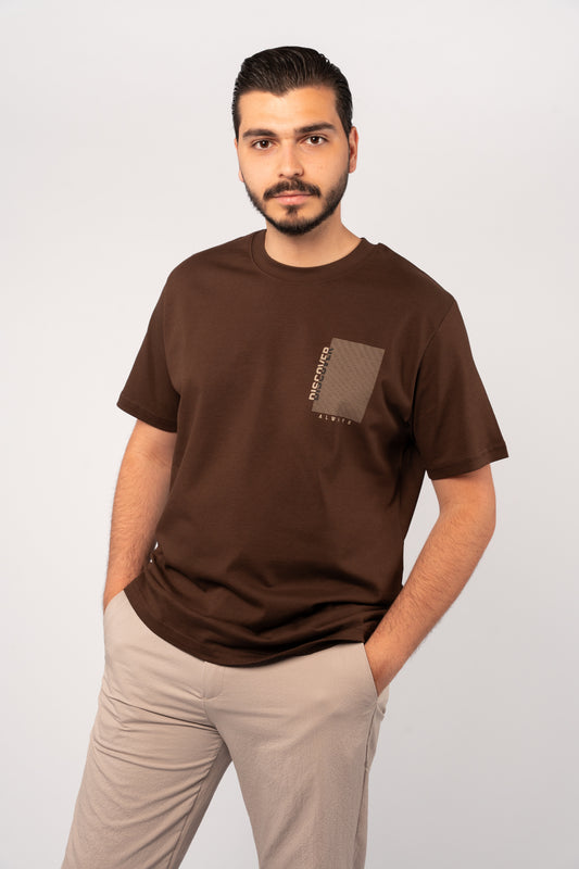 MOCHA DISCOVER THICK RELAXED TSHIRT