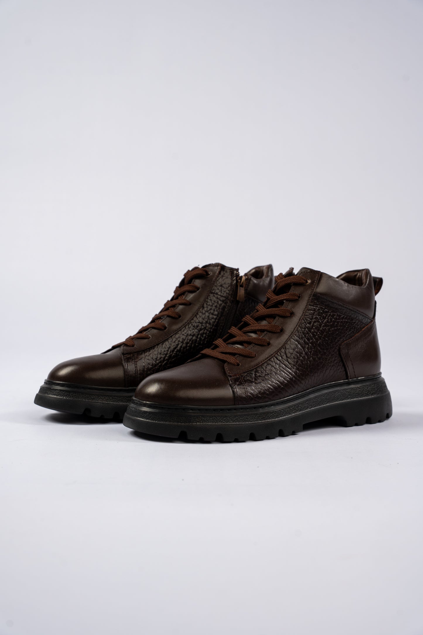 BROWN URBAN LEATHER BOOTS