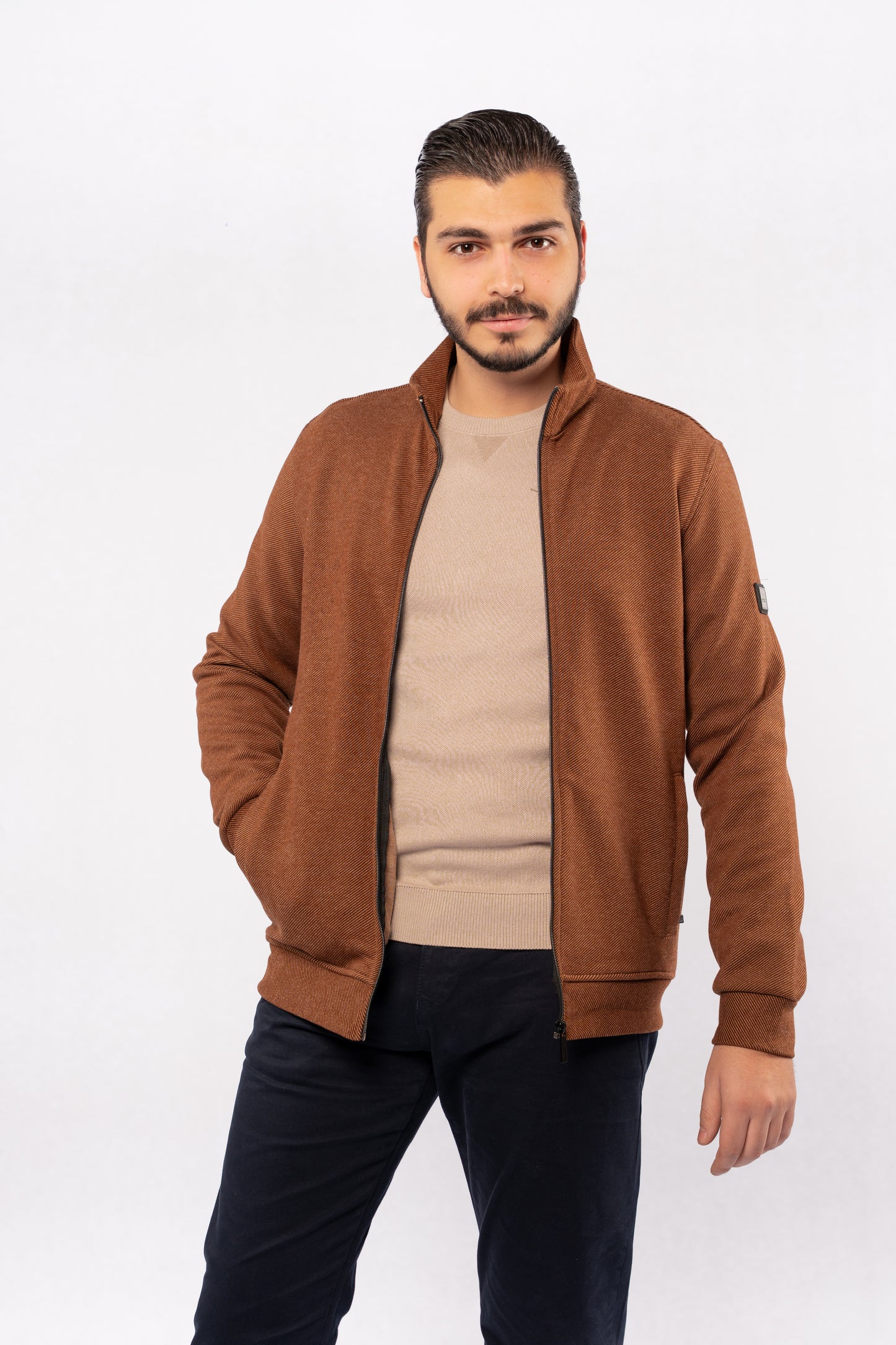 MOCHA SELANIK ZIPPER JACKET