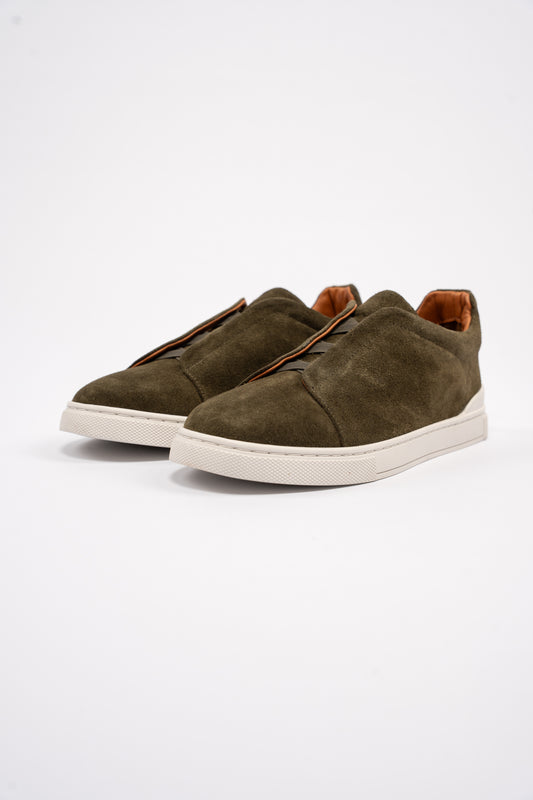 OLIVE TRIPLE X ELASTIC SNEAKER