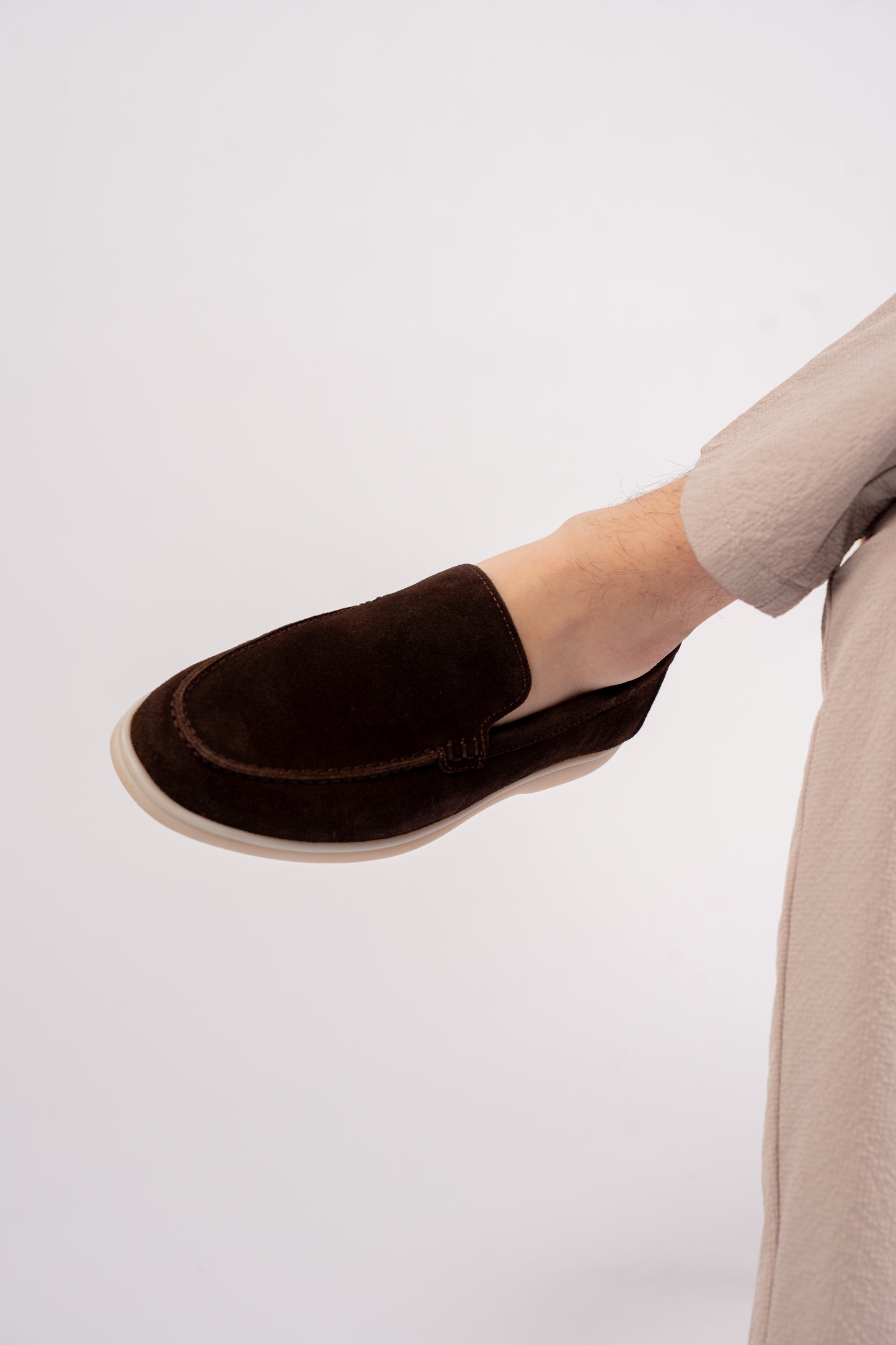 BROWN SUEDE LOAFER