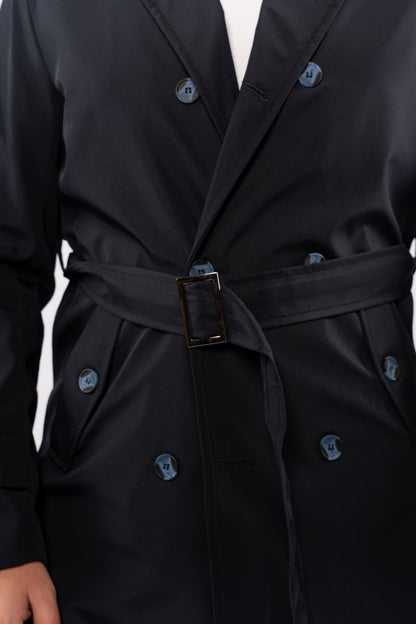 NAVY ELEGANCE TRENCH COAT