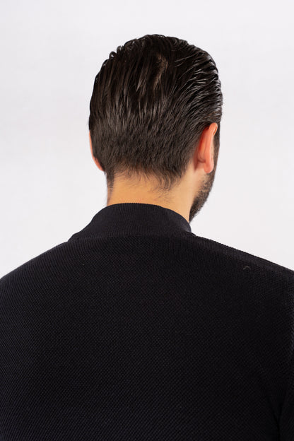 NAVY HIGHNECK SWEATER