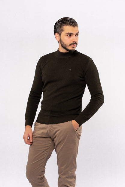 OLIVE HIGHNECK SWEATER