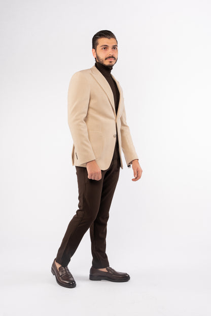 BEIGE WOOL BLAZER