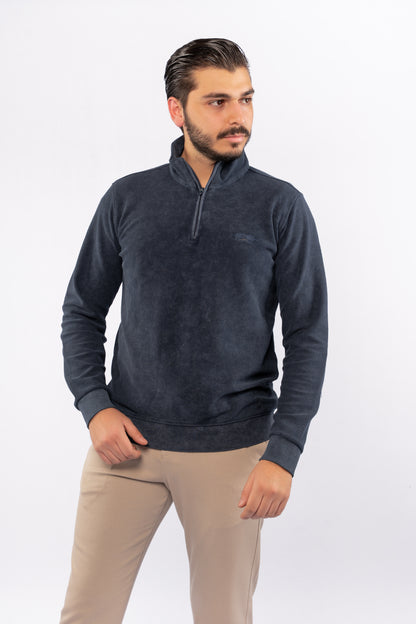 INDEGO HIGHNECK ZIPPER SWEATER