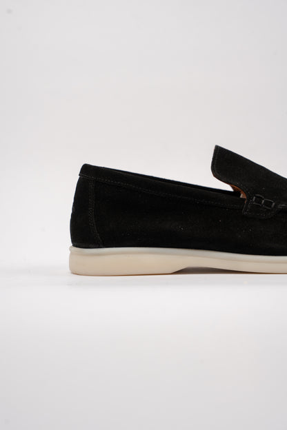 BLACK SUEDE LOAFER