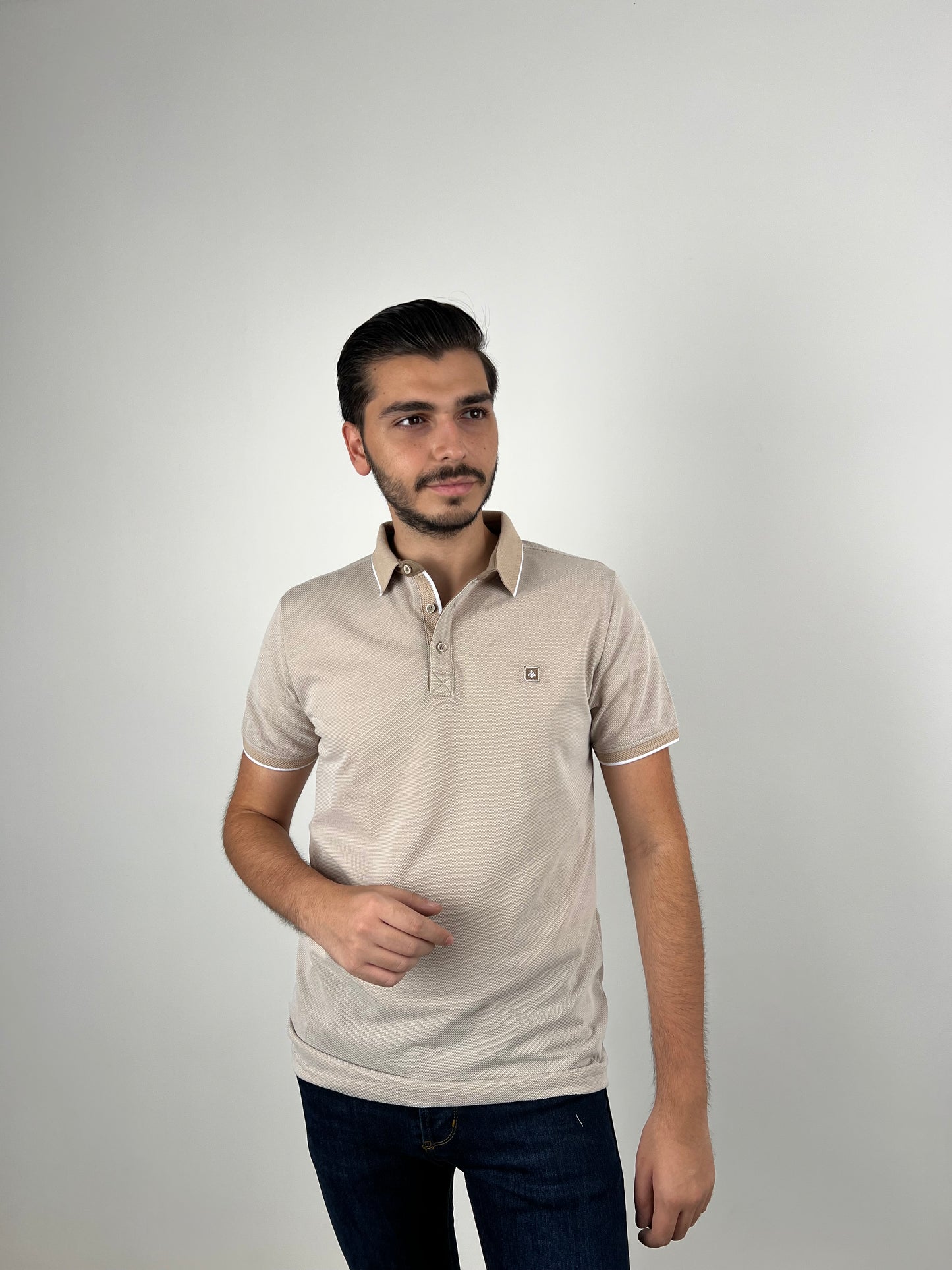 PIQUET BEIGE POLO MARCO