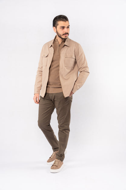 BEIGE FIELD JACKET