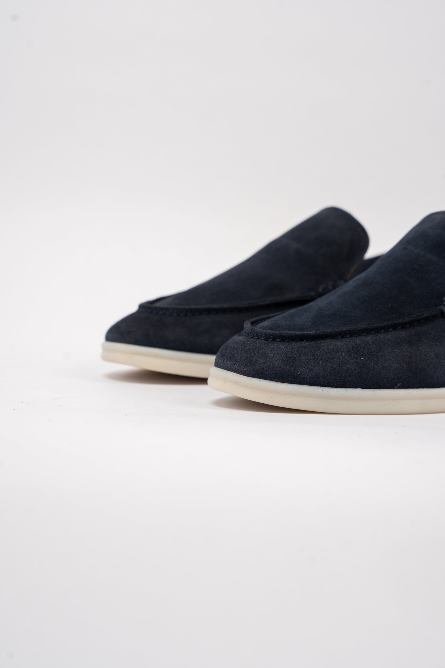 NAVY SUEDE LOAFER