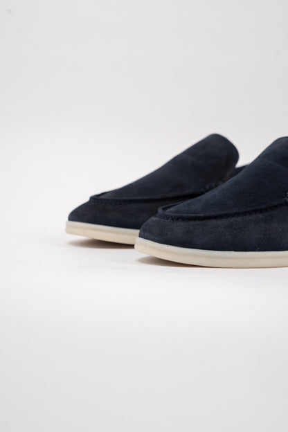 NAVY SUEDE LOAFER