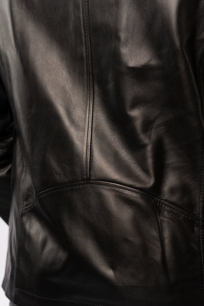 BLACK GENUINE LEATHER JACKET