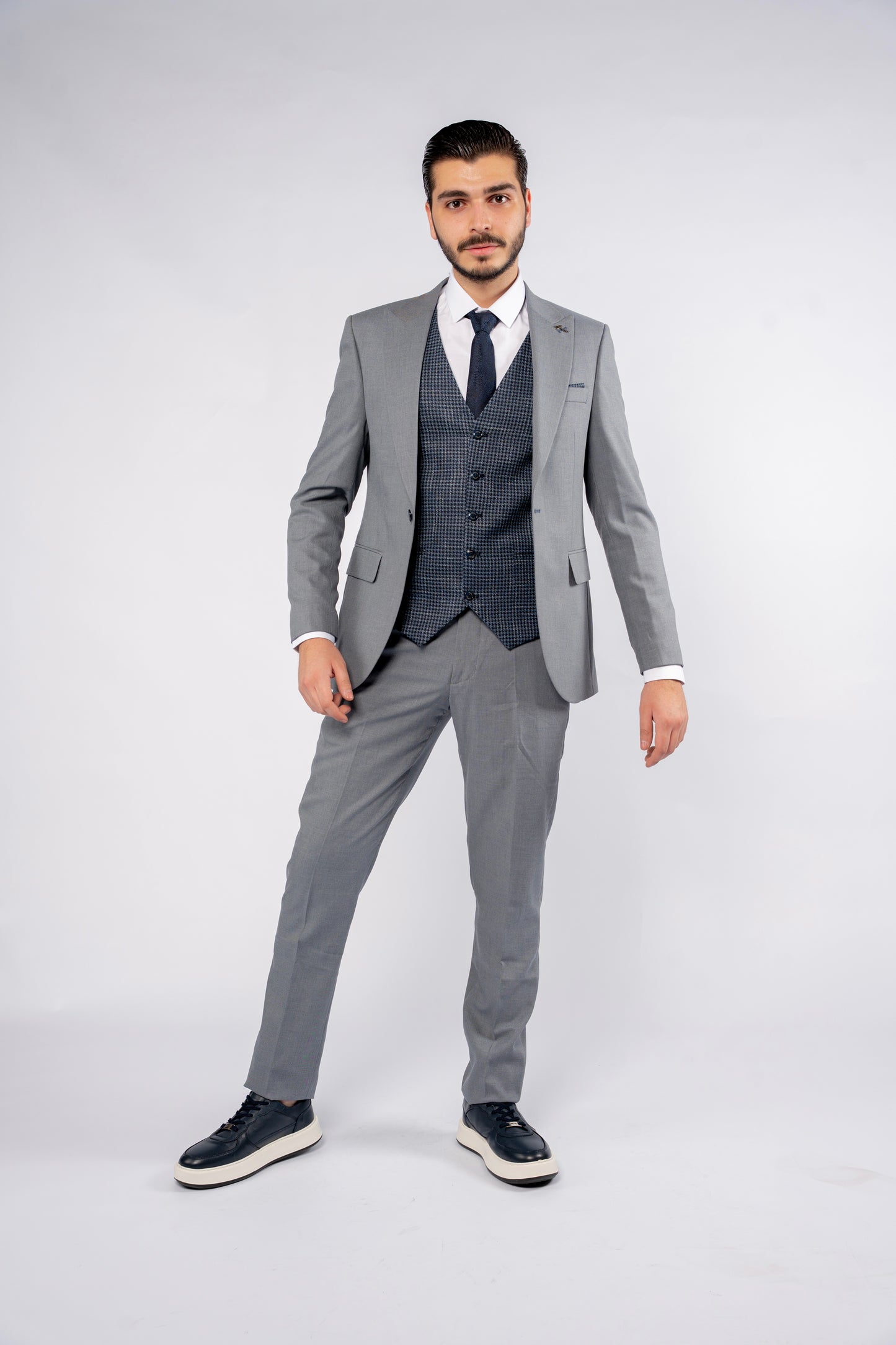 BLUE DENIM SINGLE BREASTED SUIT