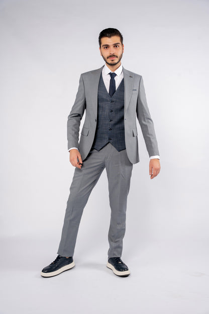 BLUE DENIM SINGLE BREASTED SUIT