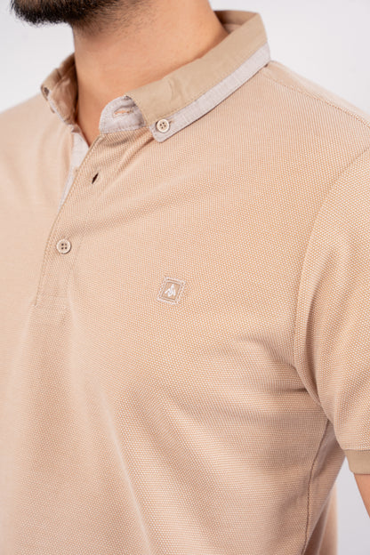 BEIGE PIQUET POLO
