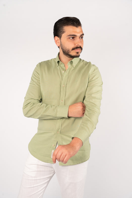 MINT LINEN SHIRT