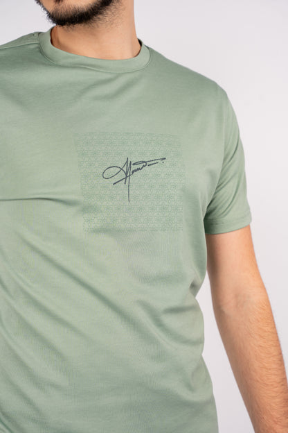 MINT PATTERNED MERCERIZED TSHIRT