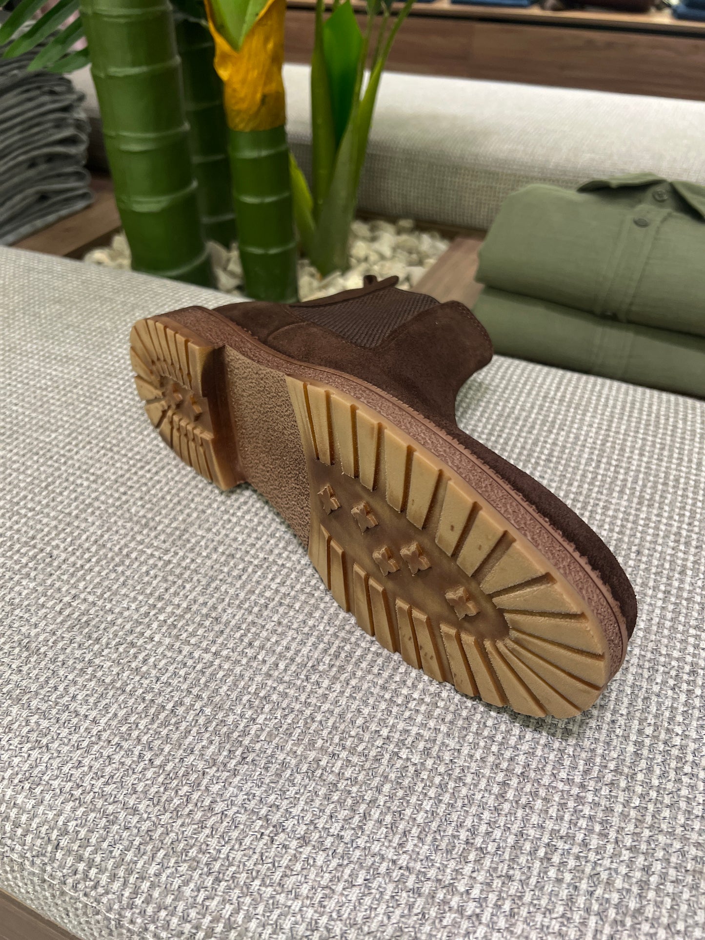 BROWN SUEDE CHELSEA BOOTS