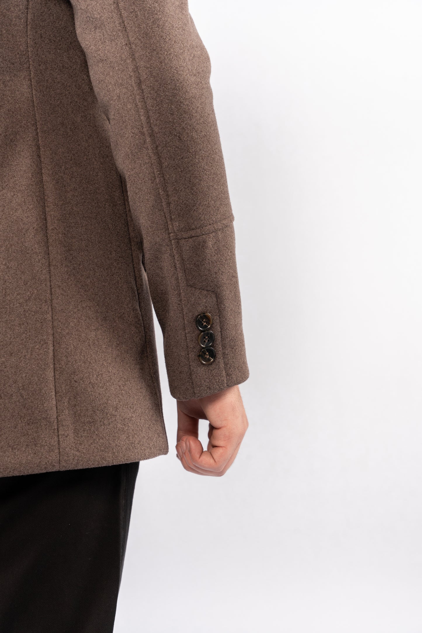 MOCHA ELEGANCE WOOL COAT