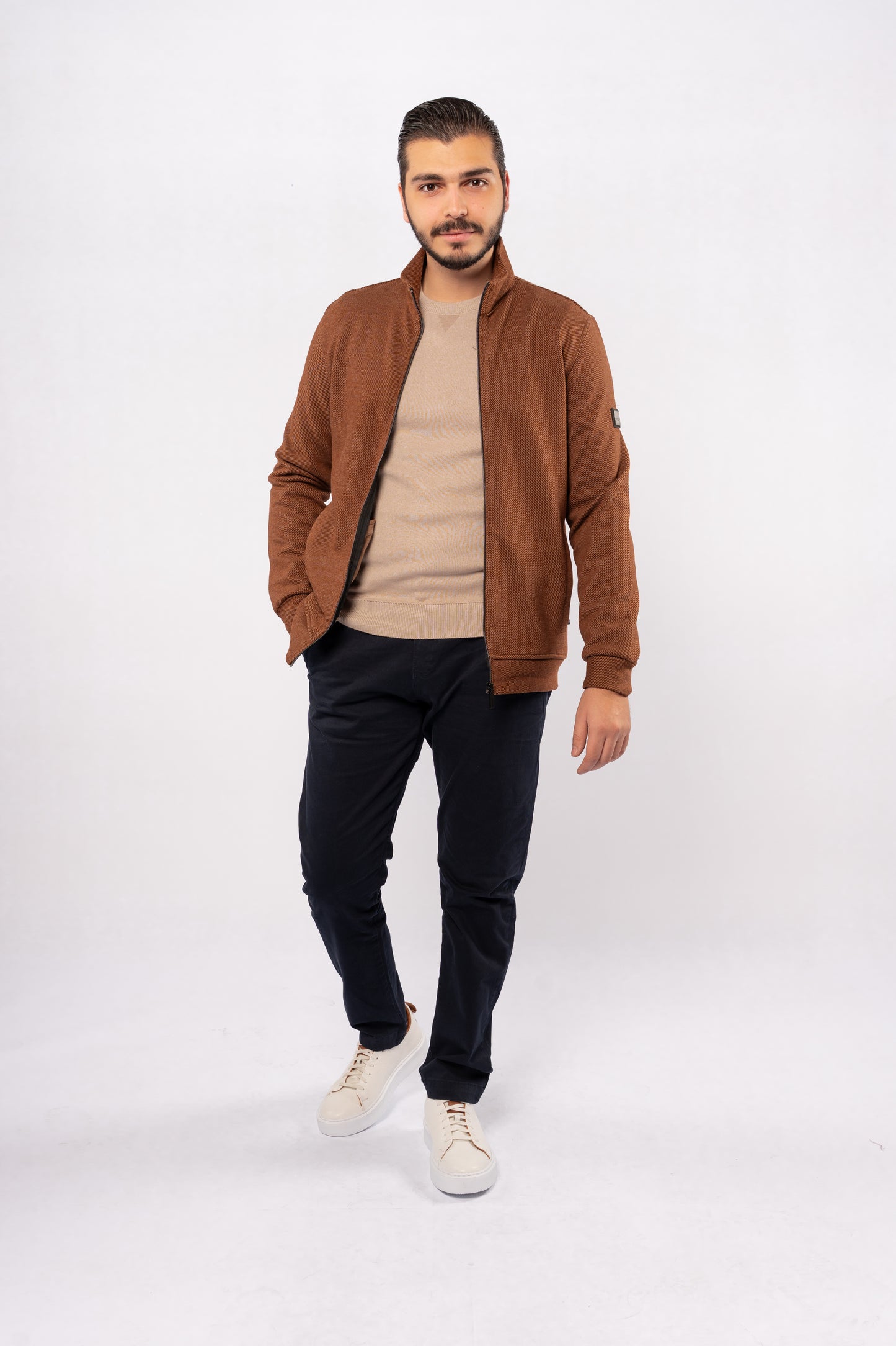MOCHA SELANIK ZIPPER JACKET