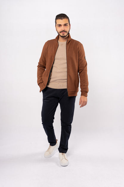 MOCHA SELANIK ZIPPER JACKET