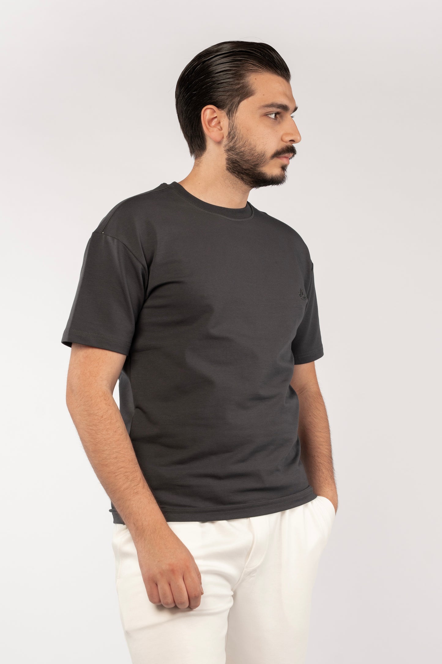 NAVY DENIM MINIMAL EAGLE TSHIRT