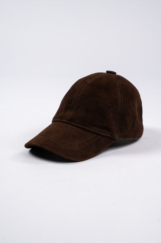 BROWN SUEDE CAP