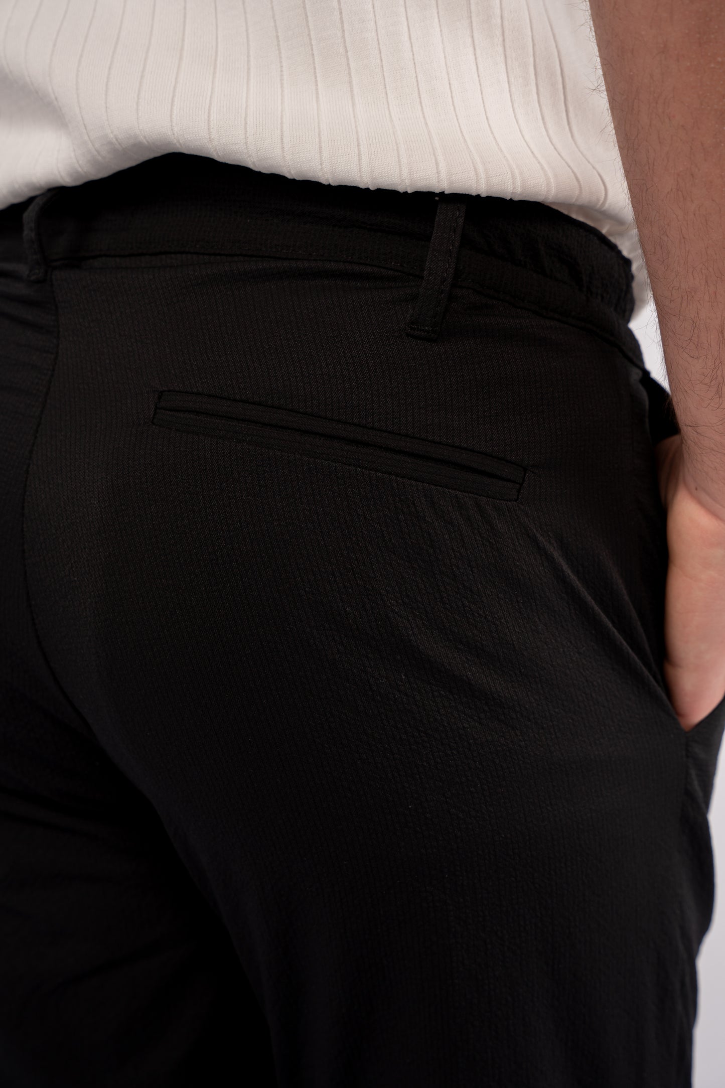 BLACK CASUAL TROUSERS