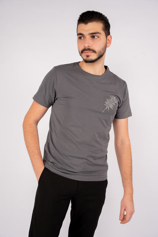 GREY FEATHER TSHIRT