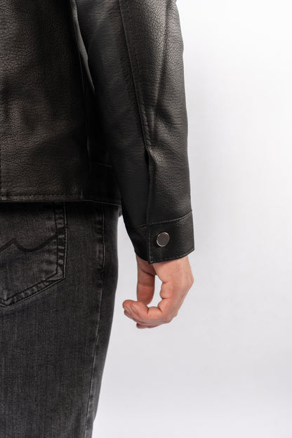 BLACK TIMELESS LEATHER JACKET