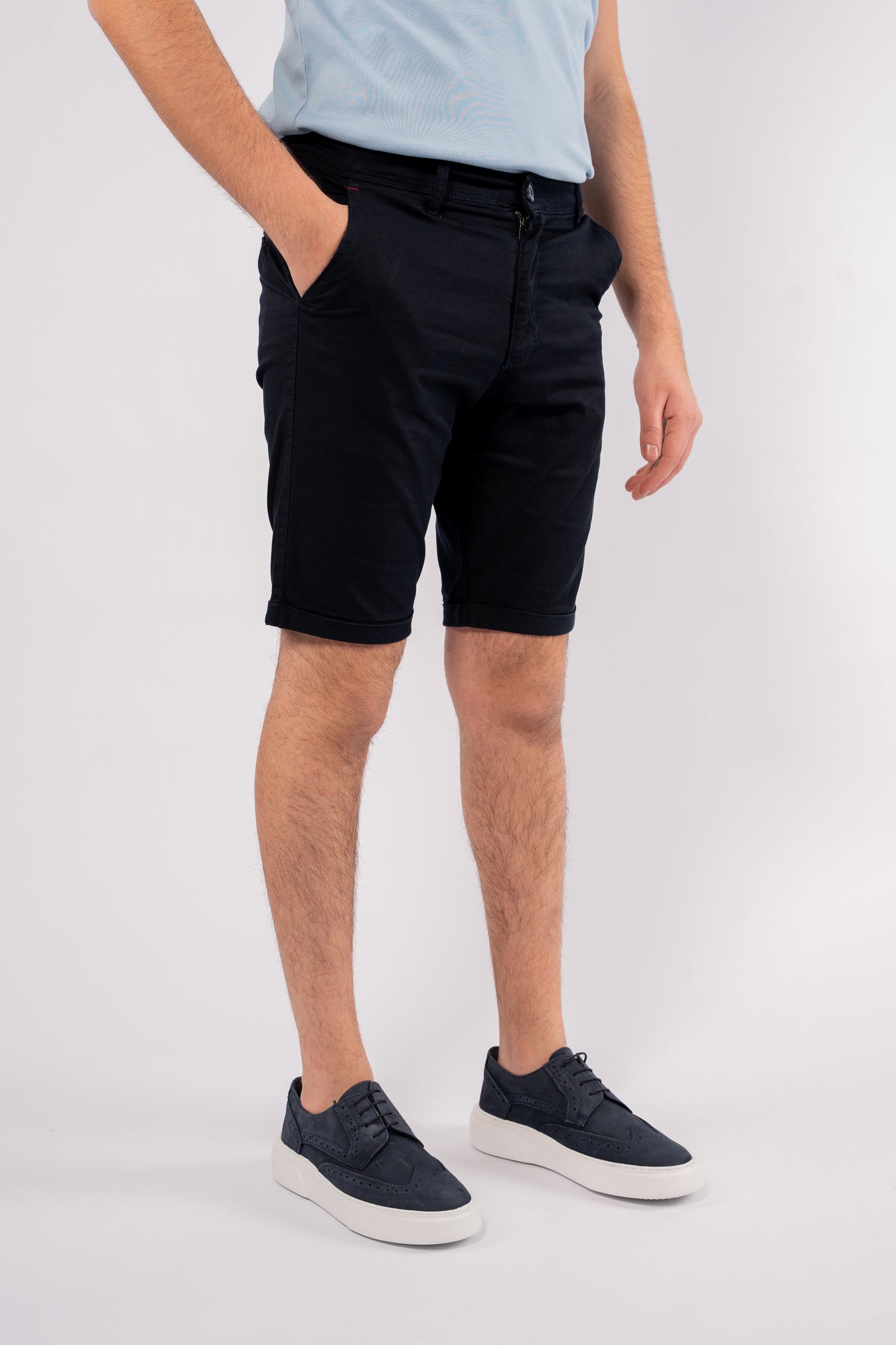 NAVY CHINO SHORT