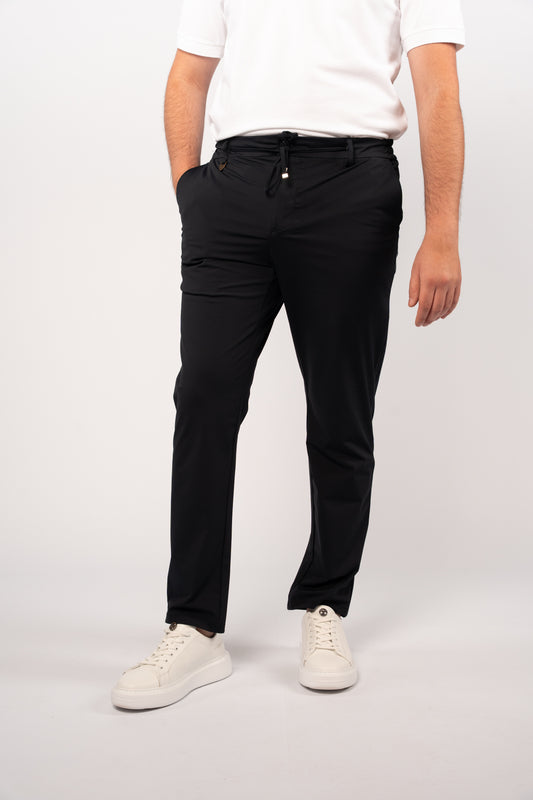 NAVY SEMI CASUAL SPANDEX PANT
