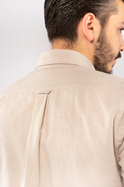 BEIGE TIMELESS OXFORD SHIRT