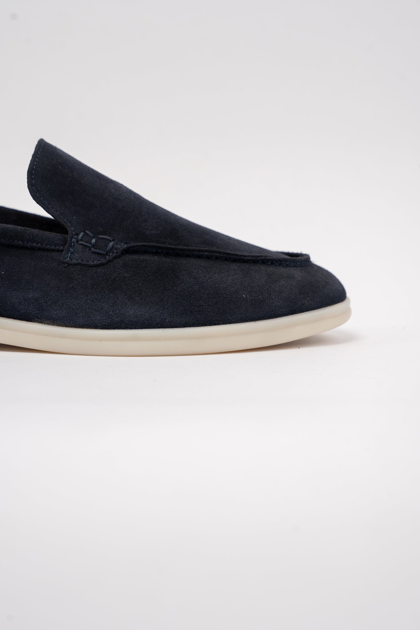 NAVY SUEDE LOAFER