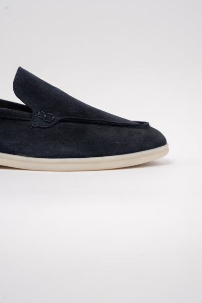 NAVY SUEDE LOAFER