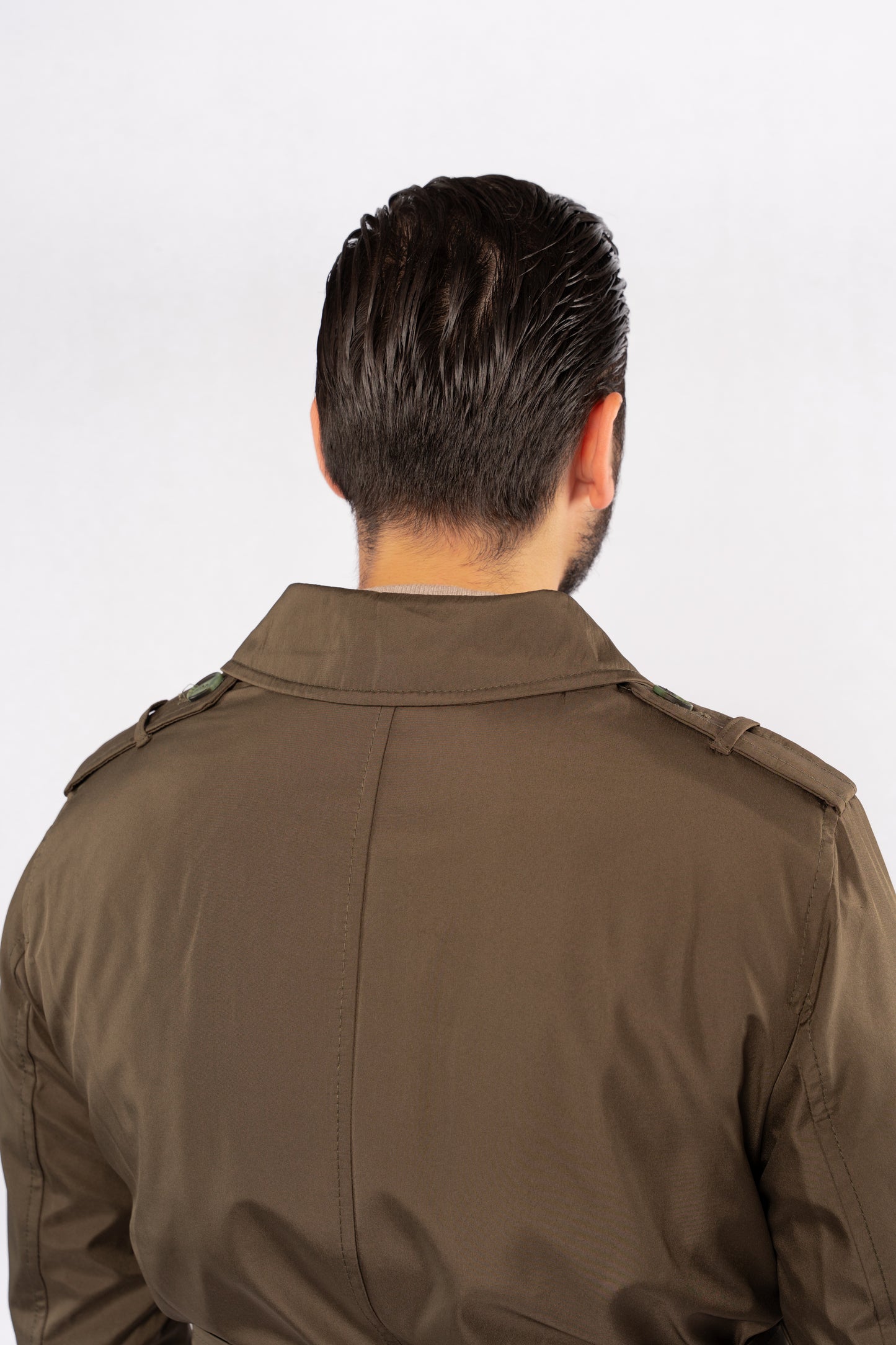 OLIVE ELEGANCE TRENCH COAT