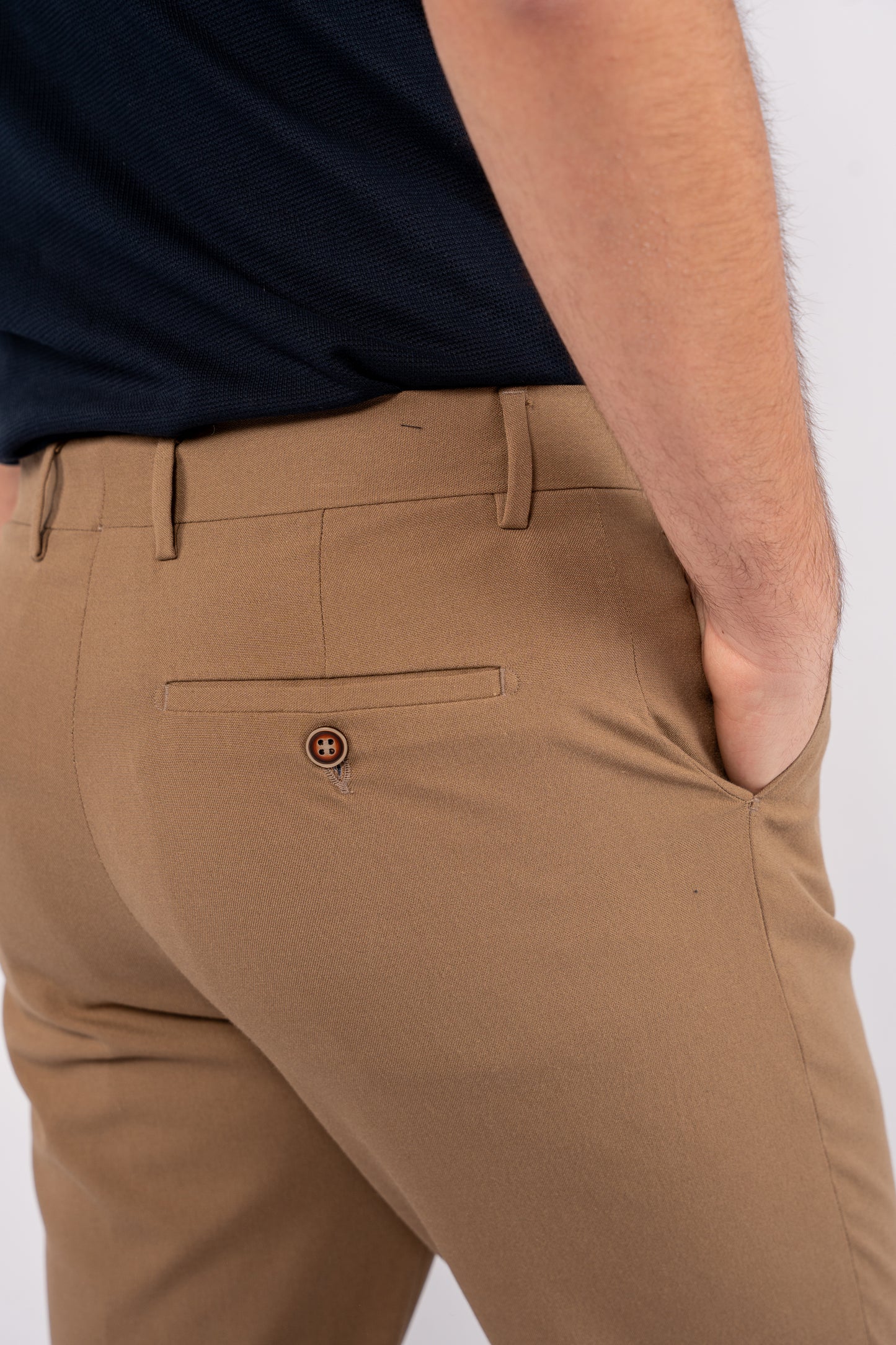 DARK BEIGE CLASSIC TROUSERS