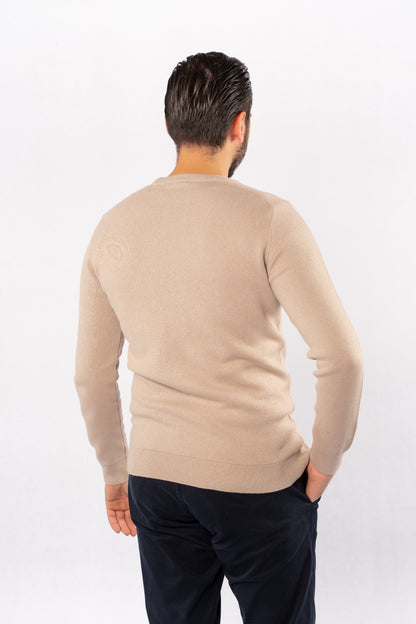 BEIGE CASUAL SWEATER