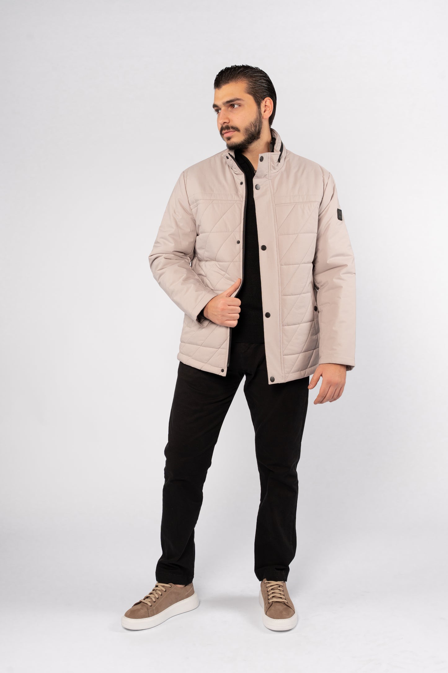 BEIGE PARKA JACKET