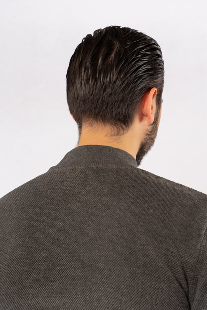 GREY HIGHNECK SWEATER