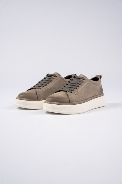 GREIGE CASUAL NUBUCK SNEAKER