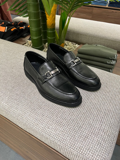 ELITE BLACK LEATHER LOAFER