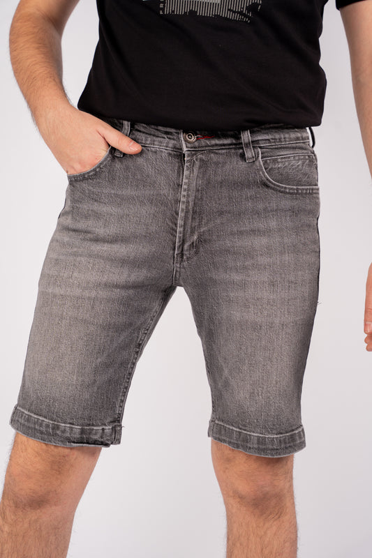 GREY DENIM SHORT