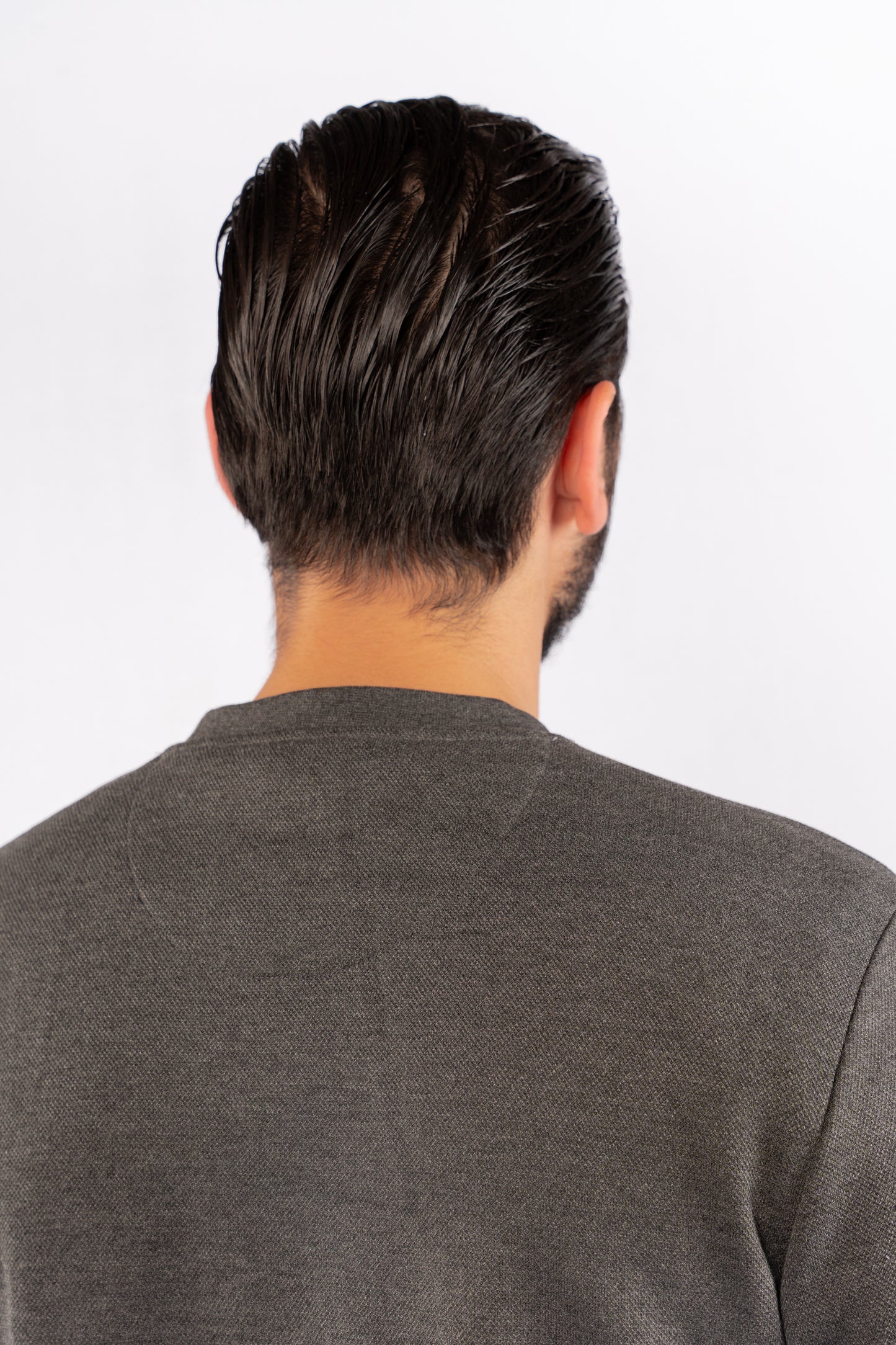 GREY ELEGANCE PIQUET SWEATER