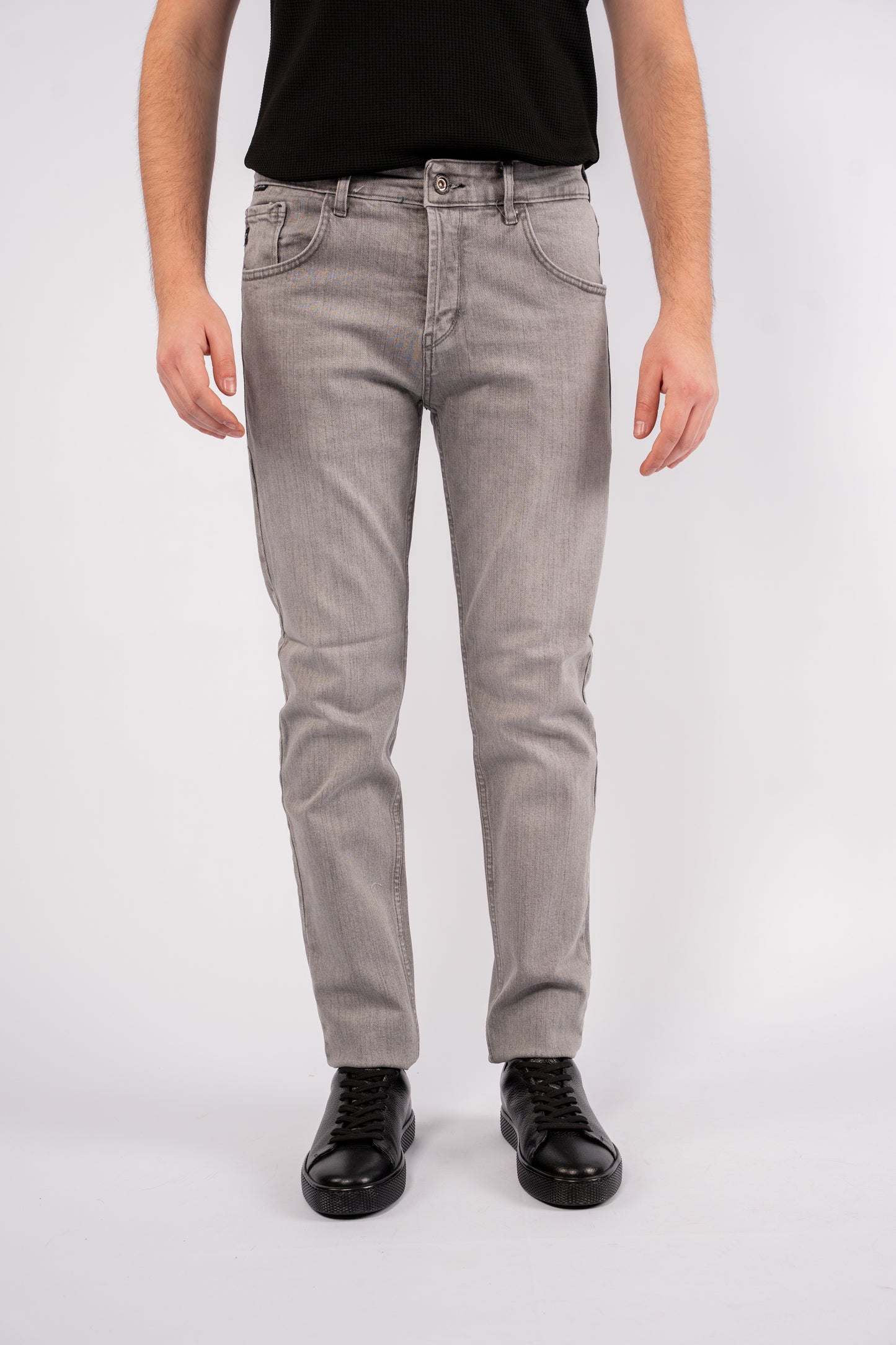 LIGHT GREY SLIM FIT DENIM
