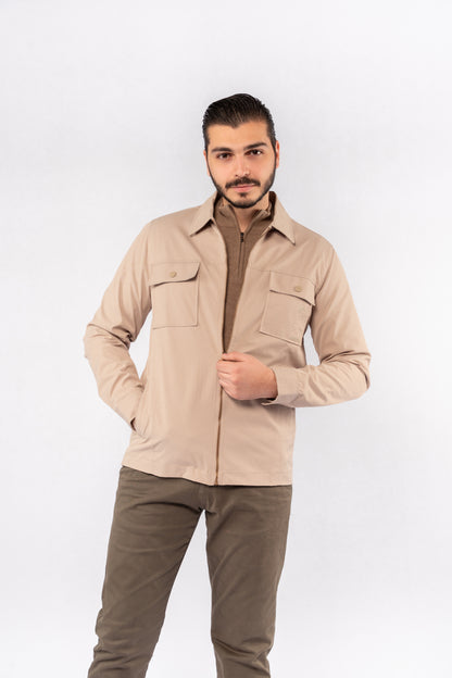 BEIGE FIELD JACKET