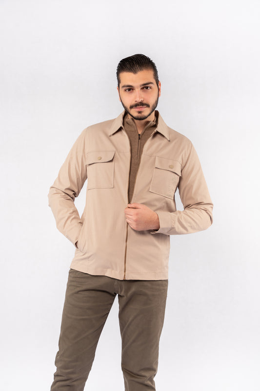BEIGE FIELD JACKET