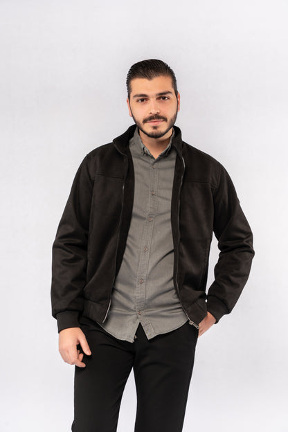 BLACK SUEDE TIMELESS JACKET