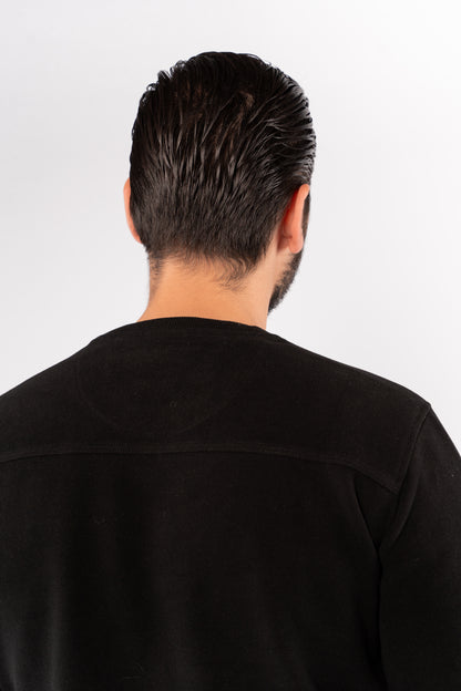 BLACK SELANIK ROUNDNECK SWEATER