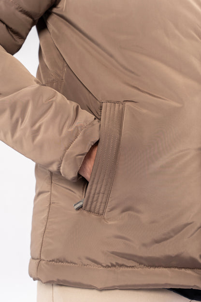 BEIGE QUILTED JACKET